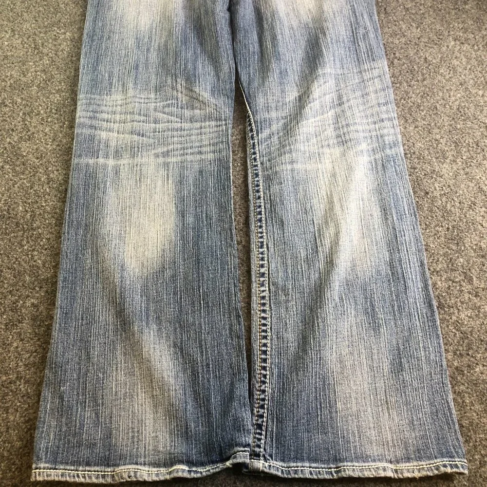 BKE Jeans Mens 34x30 Tyler Blue Denim Bootcut Leg Western Cowboy Rodeo - Picture 9 of 10